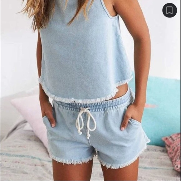 aerie Pants - Aerie | Soft Denim Chambray Shorts